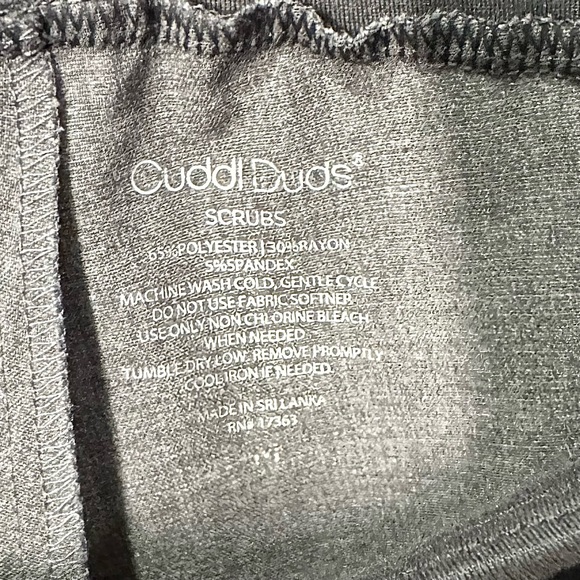 Cuddl Duds Womens Scrub Jogger Cargo Pant Sz M Light Gray Drawstring Waist - Picture 11 of 11